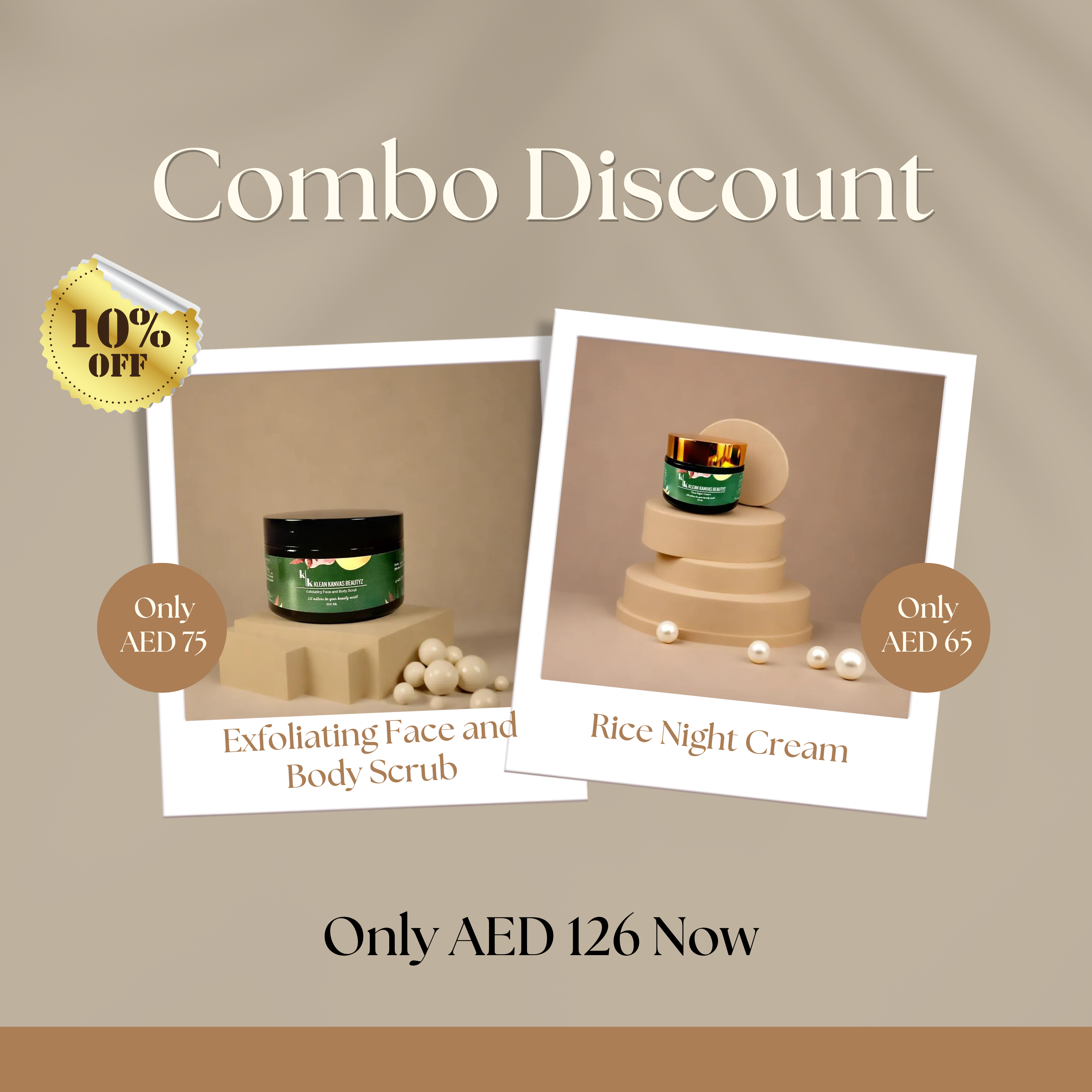Exfoliating Face and Body Scrub + Rice Night Cream