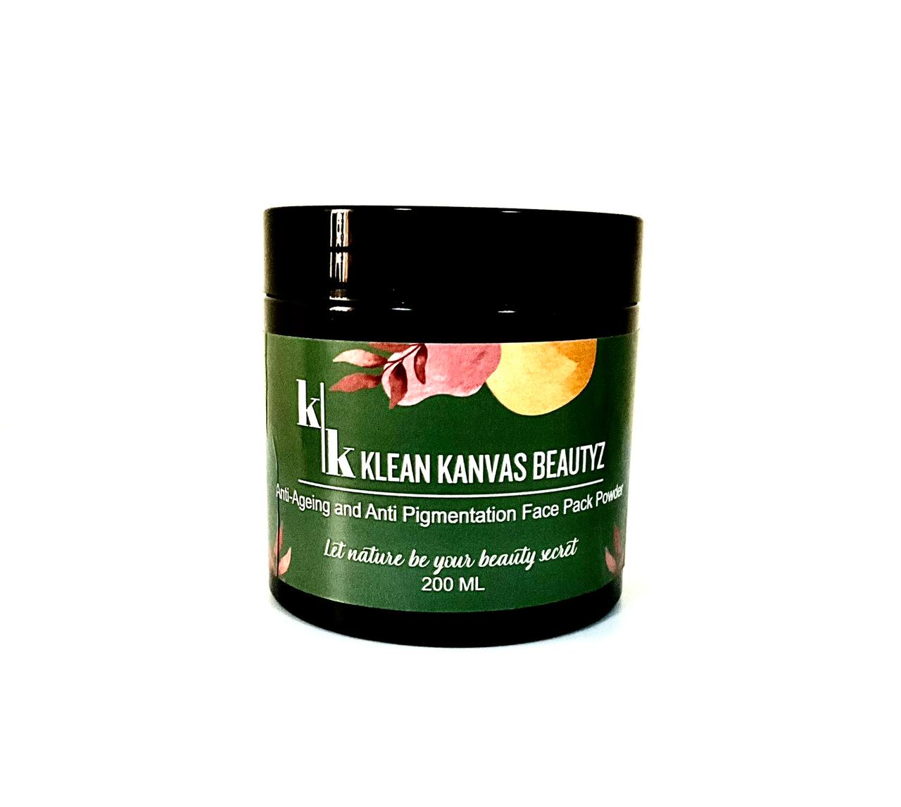 Anti-Ageing and Anti Pigmentation Face Pack Powder