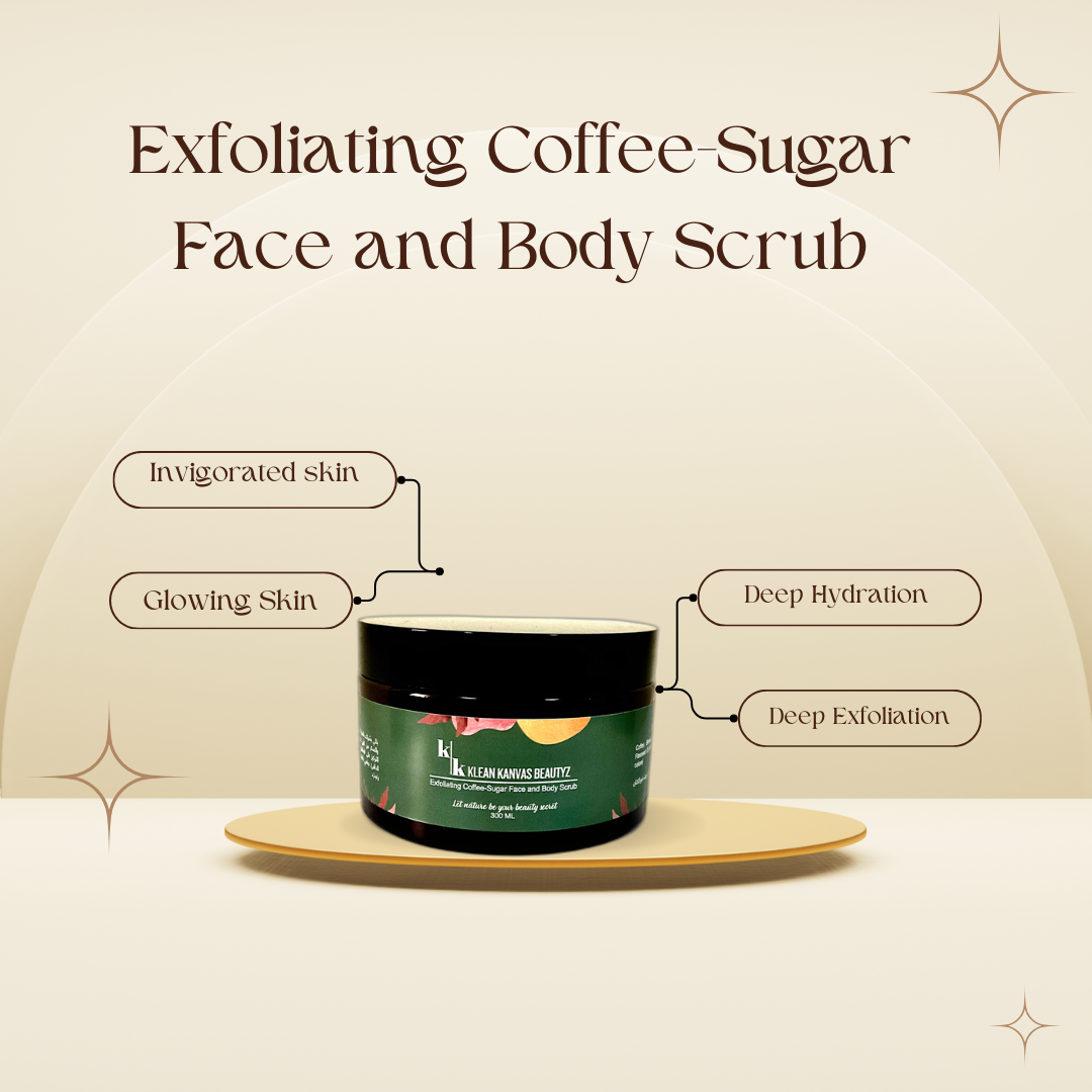 Exfoliating Coffee-Sugar Face and Body Scrub
