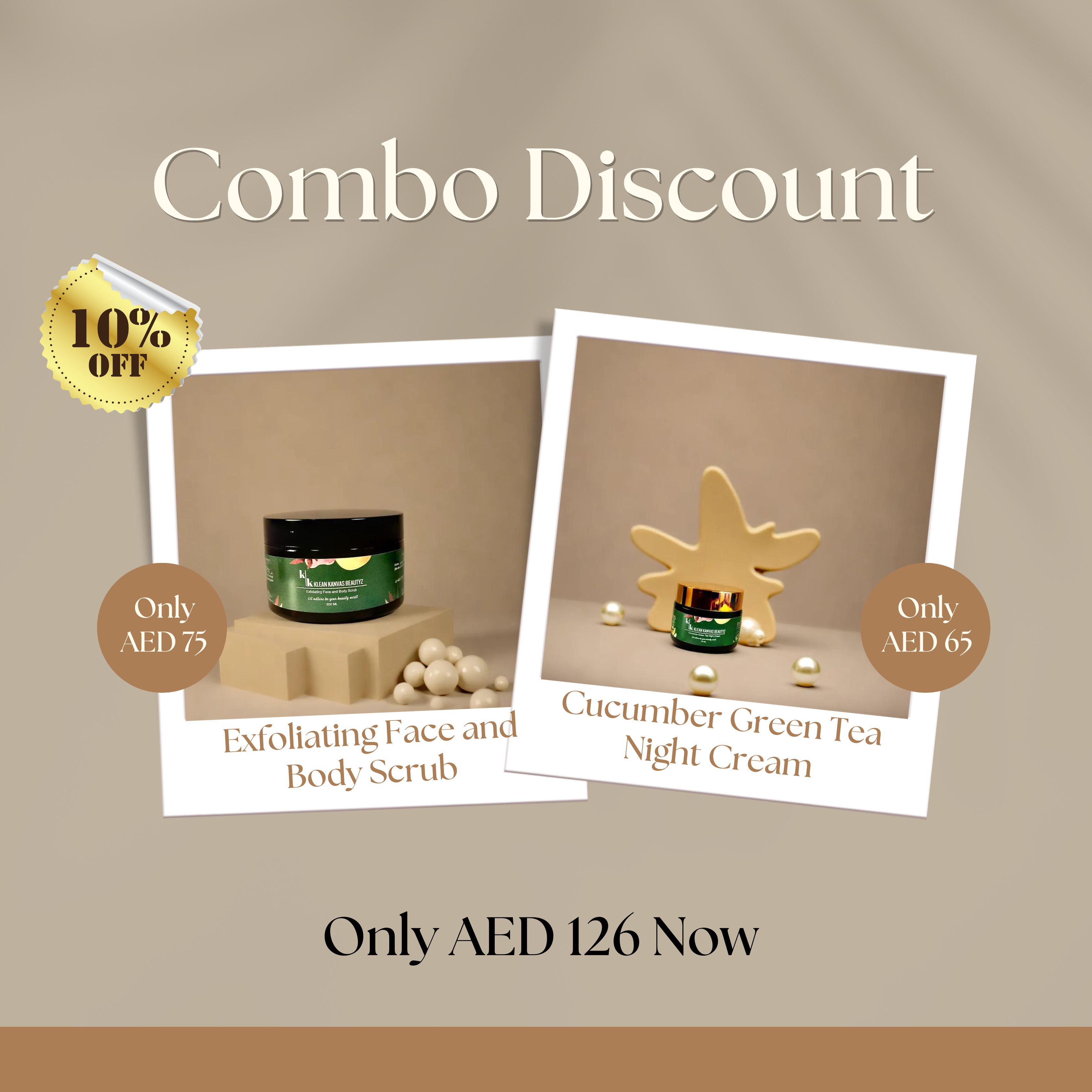 Exfoliating Body Scrub + Cucumber Green Tea Night Cream