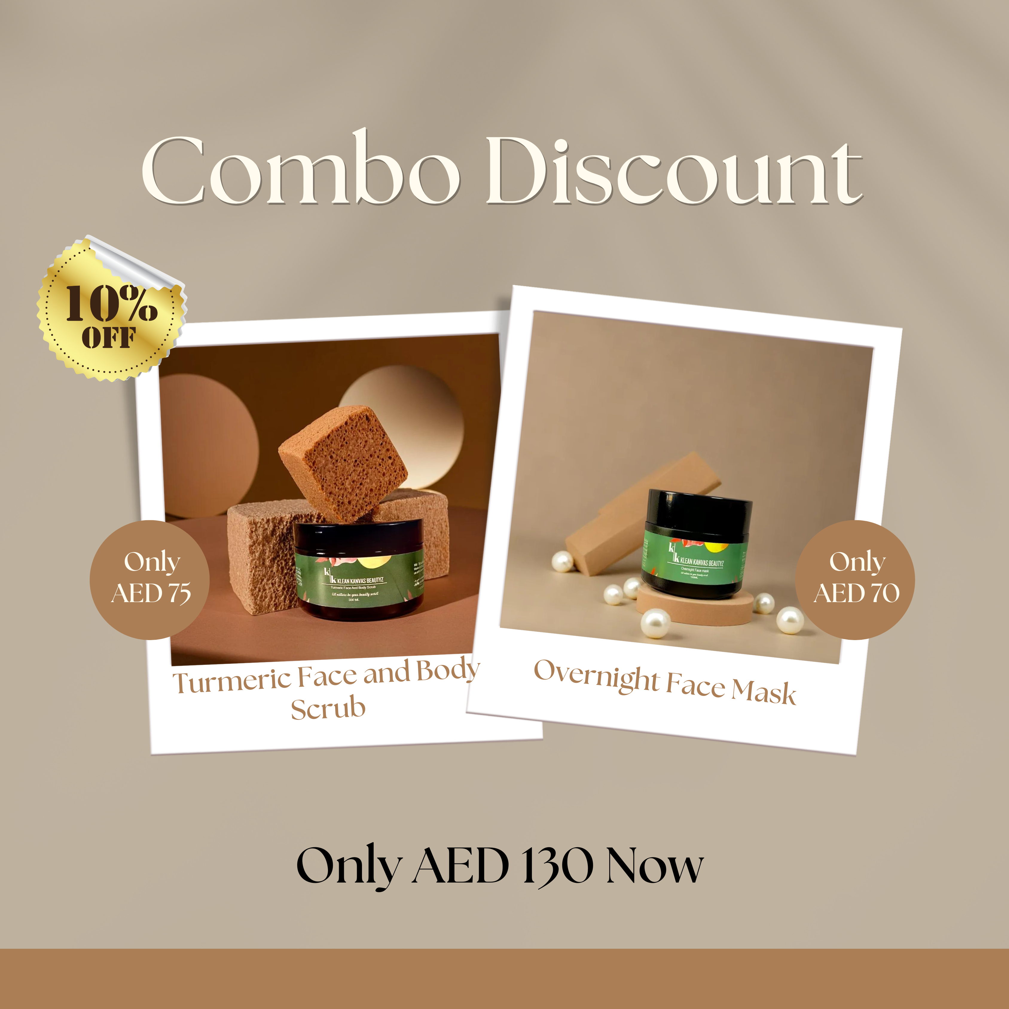 Turmeric Face and Body Scrub + Overnight Face Mask